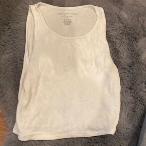 White strapped crop top